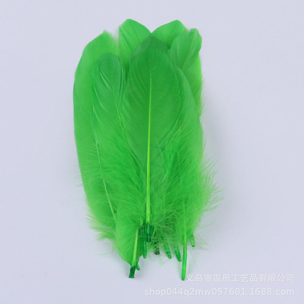 High-Quality Colored Goose Feathers Large Floating Feathers Children'S Handmade Clothing Materials Macaron Feather Accessories