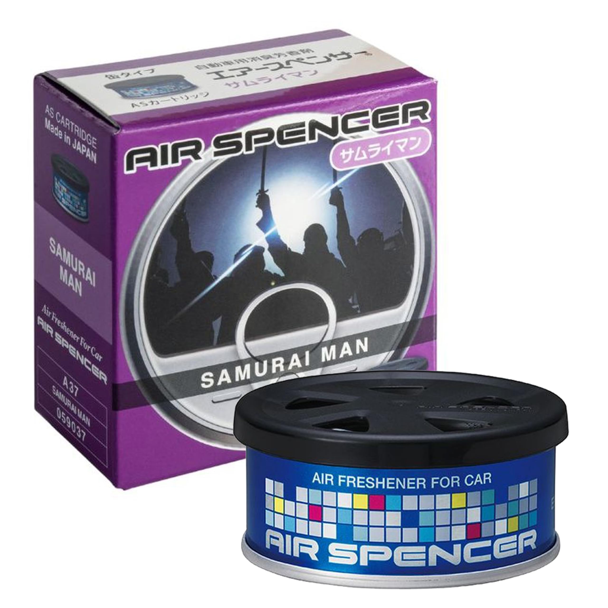 

Air Spencer Салонный освежитель Воздушный Самурай Мужчина A37 (Эйкоуша) Картридж-освежитель/дезодорант, Сменный блок, 40 г, чёрный