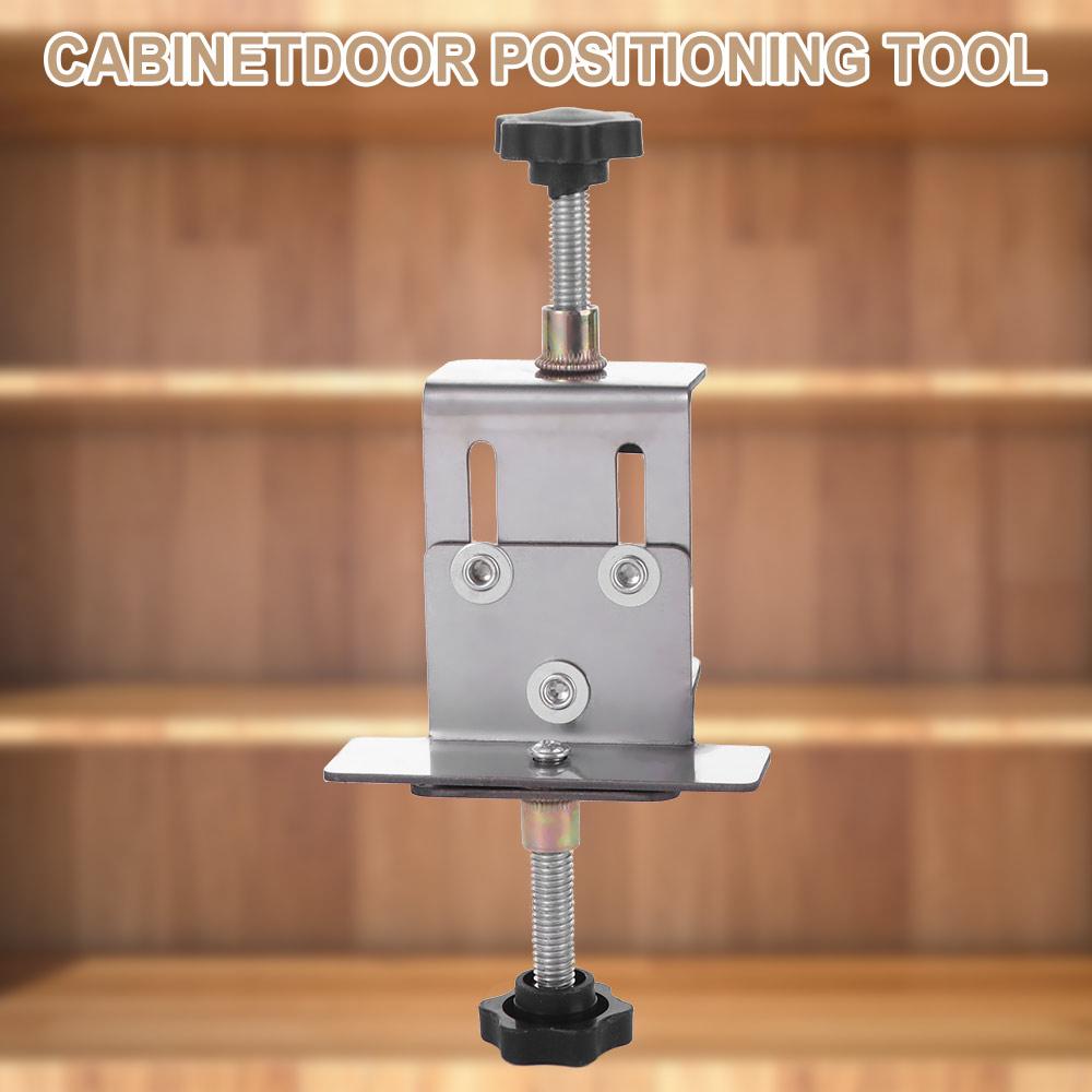 

Adjustable Cabinet Door Installation Positioner Stainless Steel Save Time Cabinet Door Mounting Jig Effort Thickened Other