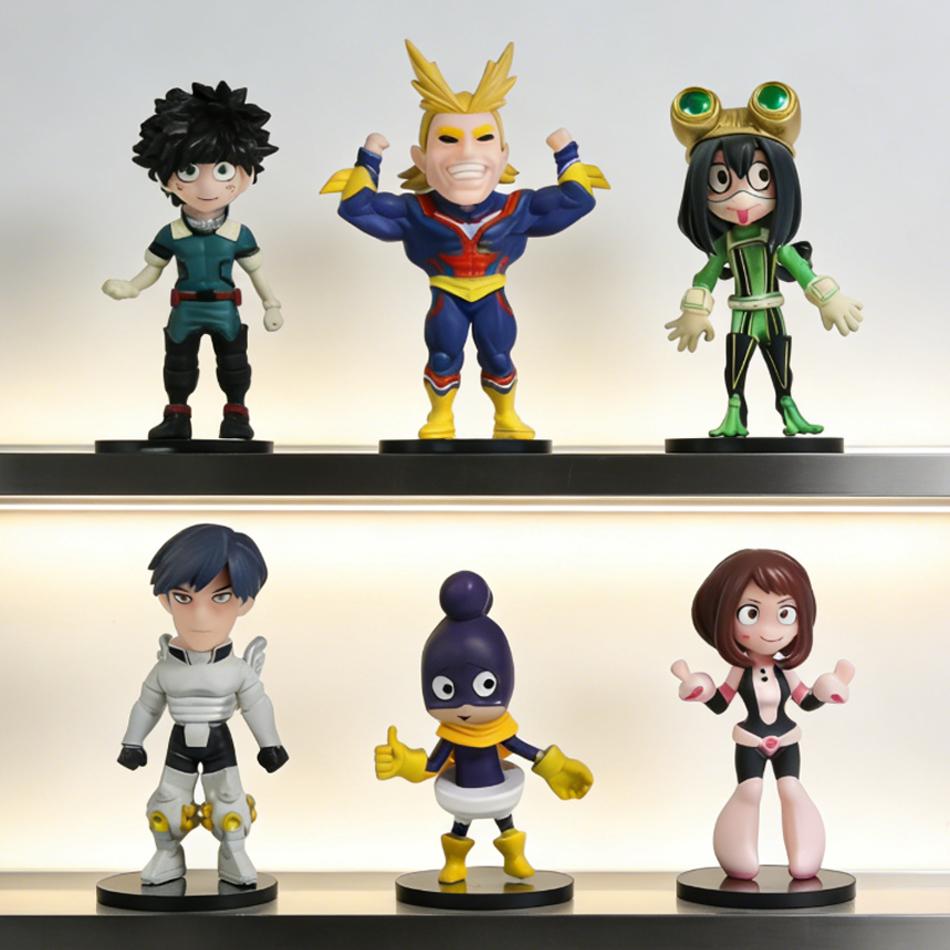 Hot  New My Hero Academia 6Pcs Midoriya Izuku Anime Action Figures Model Figure Toys Collectible Gift For Toys Hobbies Kids