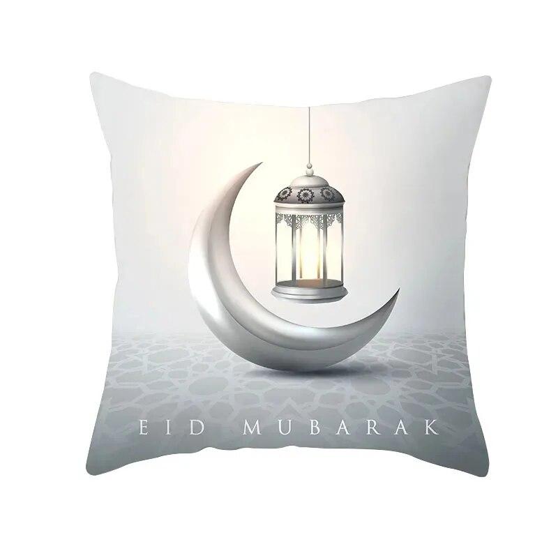 EID Mubarak Decorative Cushion Cover Ramadan Decoration Home Islamic Muslim Ramadan Kareem EID Al Adha Gift Sofa Pillow Cover