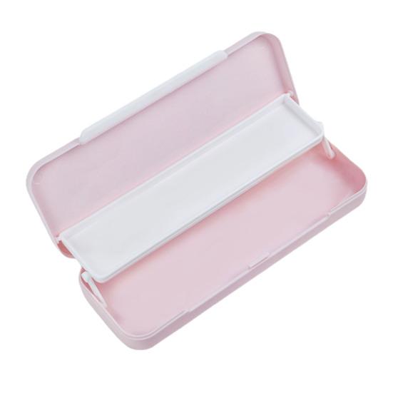 Wear-resistant Pencil Case Smooth Edge PP Large Capacity Portable Pen Box for School