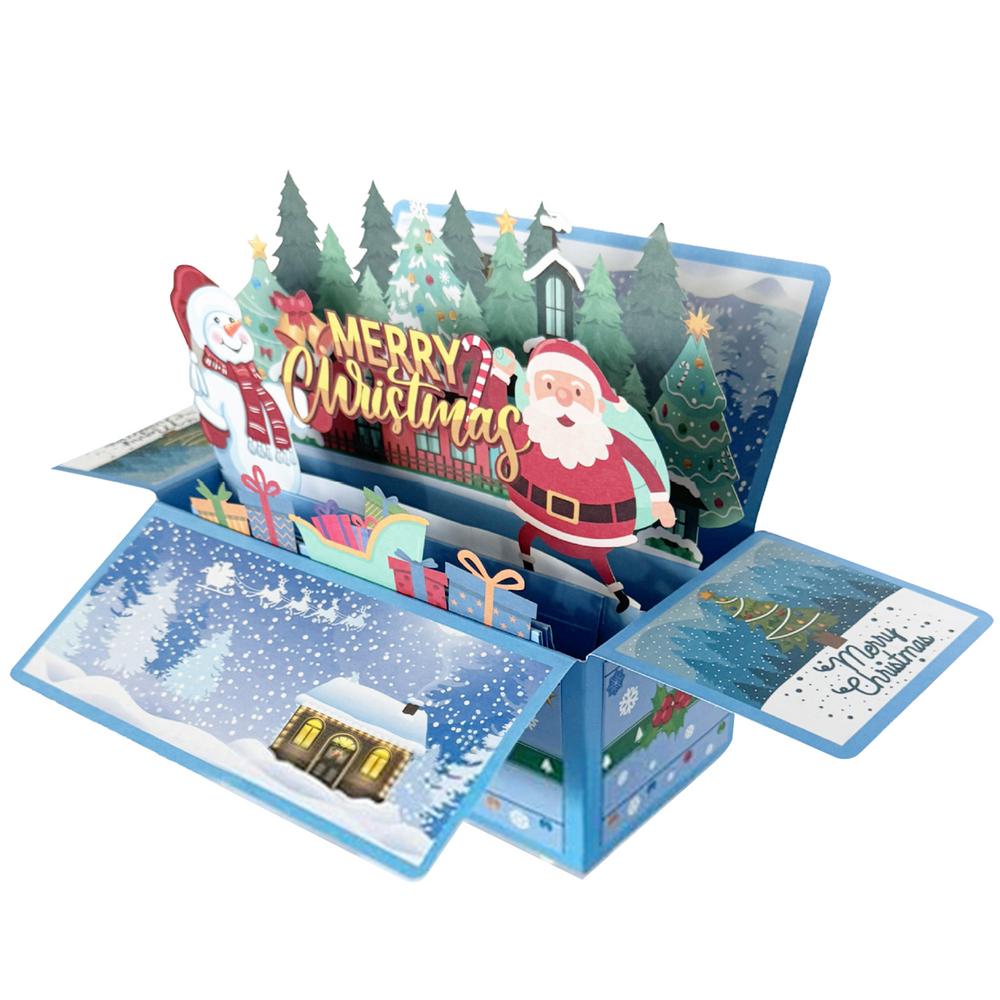 Christmas Money Holders For Cash Merry Christmas Cash Box Pull Money Box Money Holders Foldable Pop Up Christmas Supplies For