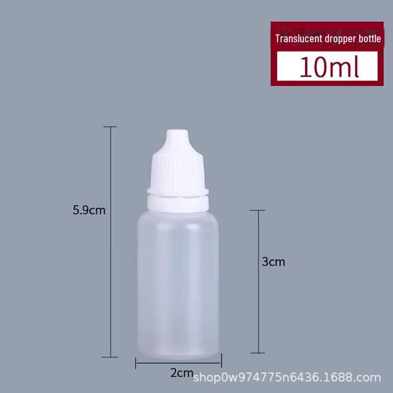 5ml, 10ml, 20ml, 30ml Plastic Squeeze Eye Drop Bottles for Liquid Medicine