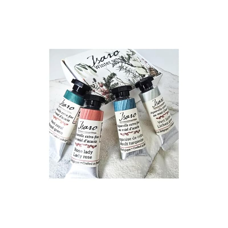 

isaro Transparent watercolor paint 7ml tube (Winter 2024) 4 color set [winter set]