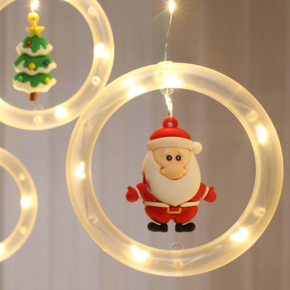 USB Powered Christmas Star Light String Flexibily Cartoon Christmas Tree Lamp Dimmable Hangable LED String Lights Birthday Party
