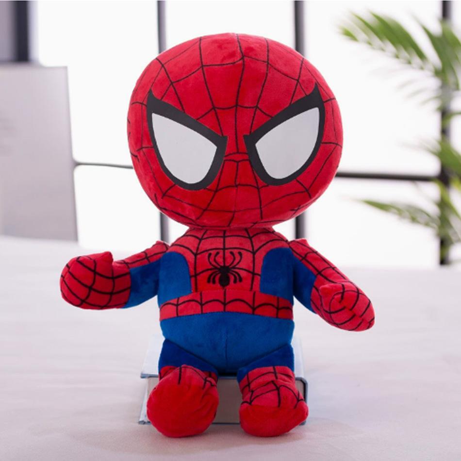 Big Size Cartoon Super Hero Plushies Captain America Spider Man Iron Man Doll Soft Stuffed Anime Plushies Birthday Gifts Kids