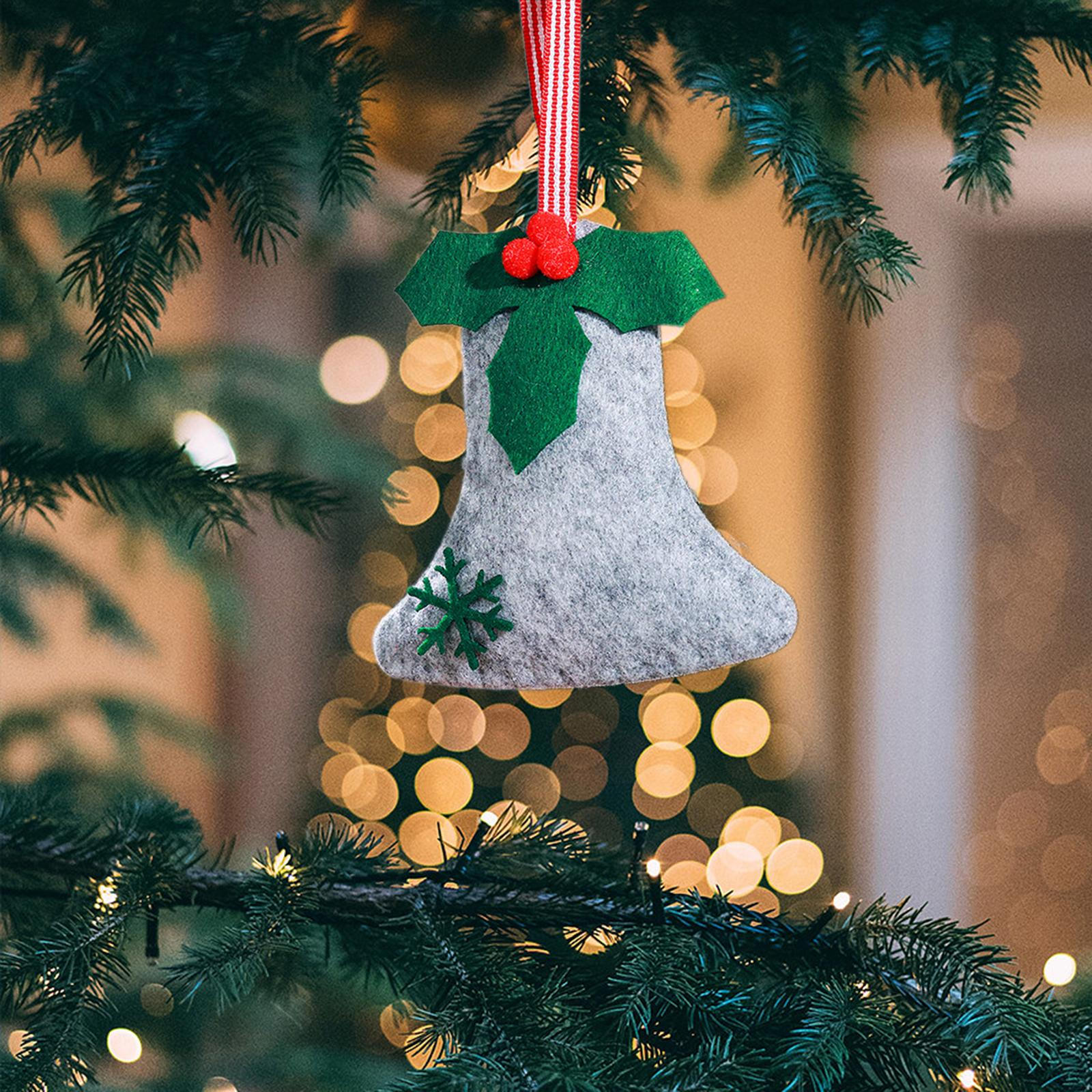 

Christmas Hanging Ornaments for Christmas, Decorative Decorations Weddings, Gray Bell