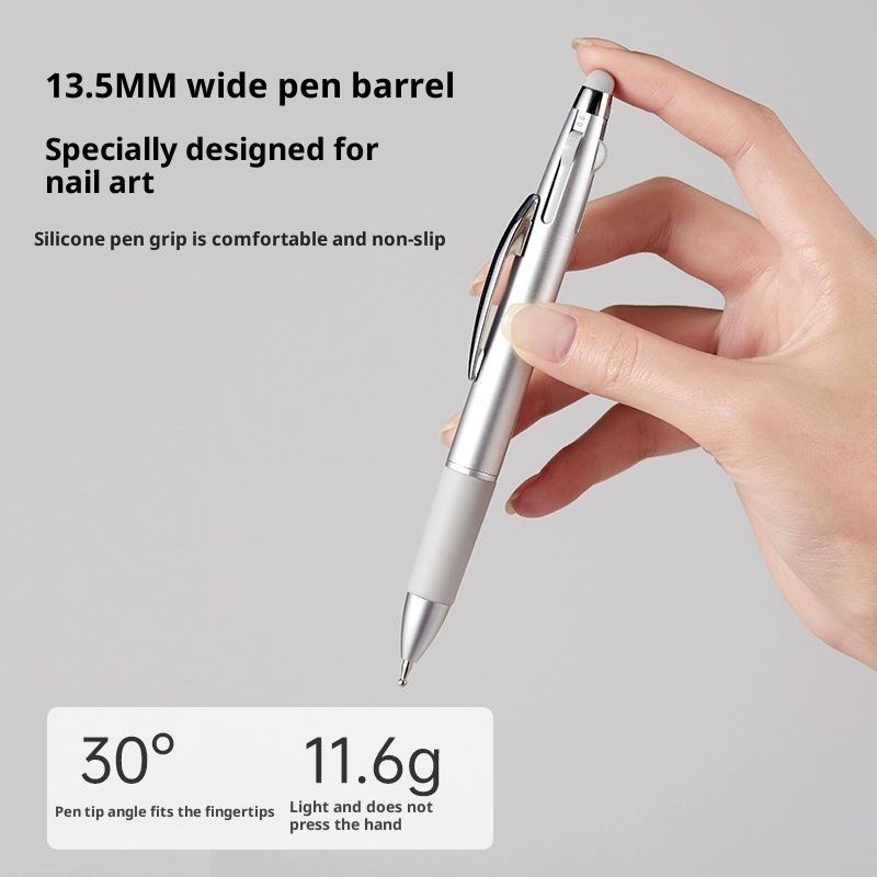 4 w 1 Pisak do zdobienia paznokci Narzędzia do zdobienia paznokci w designie długopisu kulkowego Zdobienie paznokci Kropkowanie Końcówki Paznokci Farba do Kropkowania Zestaw do Manicure