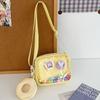 Girl Pvc Small Crossbody Bag With Zipper Pocket For Daily Casual Use