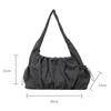 High Quality Large Capacity Nylon Cloth Bag Durable Solid Women Tote Bag One-Shoulder Student Class Bag