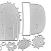 Cactus Die Cut, Scrapbooking Metal Cutting Dies, Cute Potted Cactus Die for Craft Paper Photo Album DIY Scrapbooking Embossing