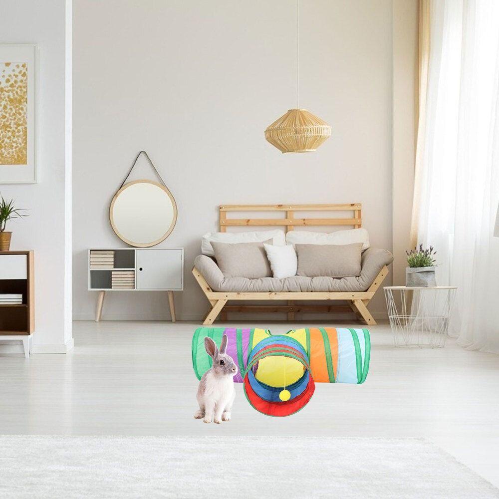 Portable Small Bell Small Animals Play Tunnel Pet Supplies Hamster House Tunnel Cat Tunnel Tube