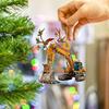 Christmas Tree Pendant Hanging Decoration Gift Personalized Fire Truck Vehicle Truck Boat Excavator