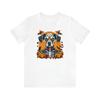 Skeleton Dog Bones In Bow Tie Design T-shirt for Pet Lover Halloween Fan