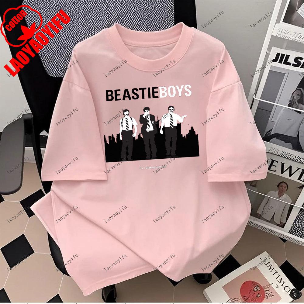 Beastie Boys Cool Tshirt ONeck Short Sleeves Hip Hop Music T Shirt Hipster Tops Tees Harajuku Camisetas 2025 Fashion Unisex Tops