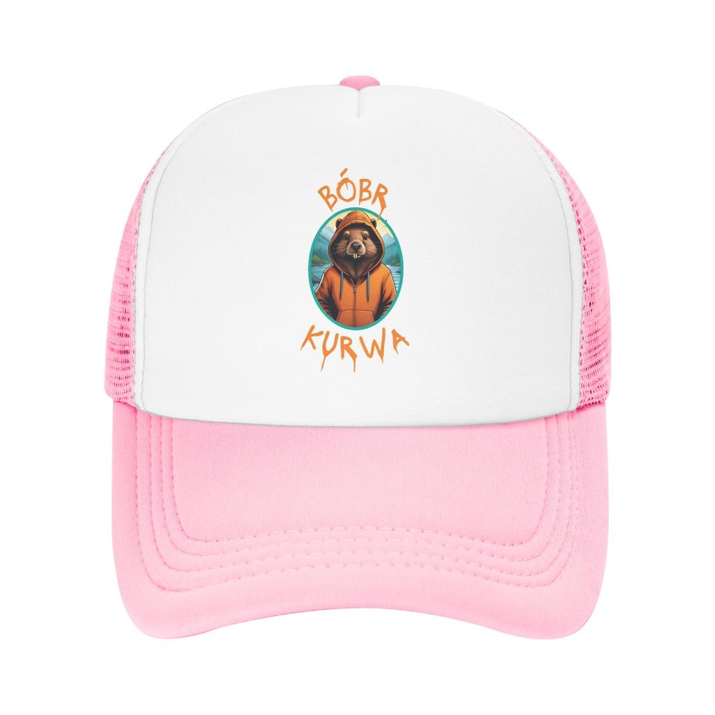 Bóbr Kurwa, The Polish Beaver  Mesh Sun Hats  Hiking Fishing Sun-Proof Baseball Caps Men Adult Streetwear Design Hip Hop Hats