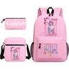 Three-piece Backpack Versatile High School Travel Bag