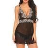 Women Sexy  Chemise Lace Lingerie Babydoll Set V-neck Teddy Sleepwear 