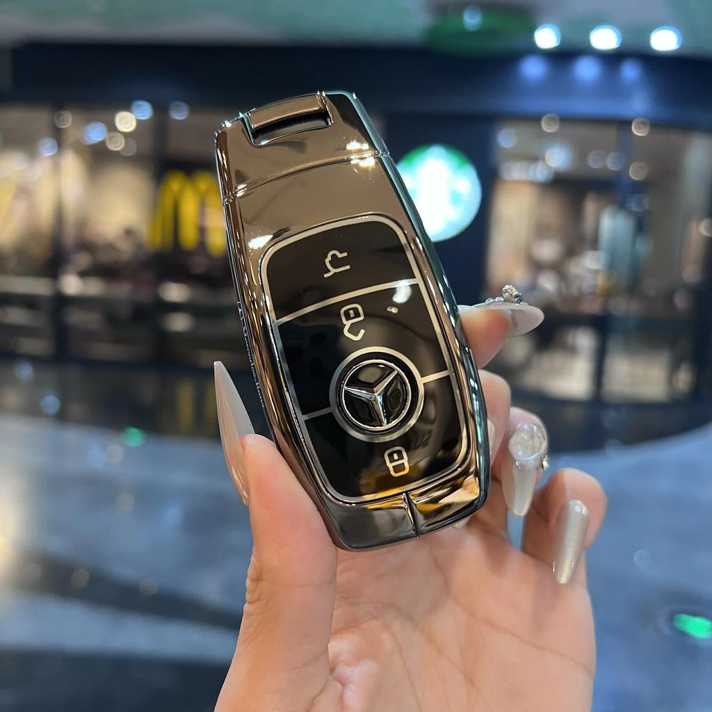 SFX1  Shell For Mercedes Benz A C E S G Class GLC CLE CLA GLB GLS W177 W205 W213 W222 X167 AMG Car Remote Key Case Cover