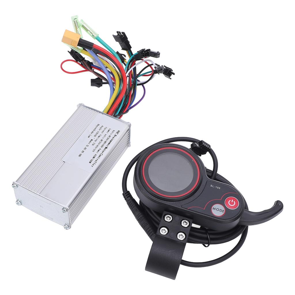 36V 48V 60V 450W 500W Sine Wave Brushless Speed Controller Aluminum Alloy Low Noise SL100 LCD Color Display for