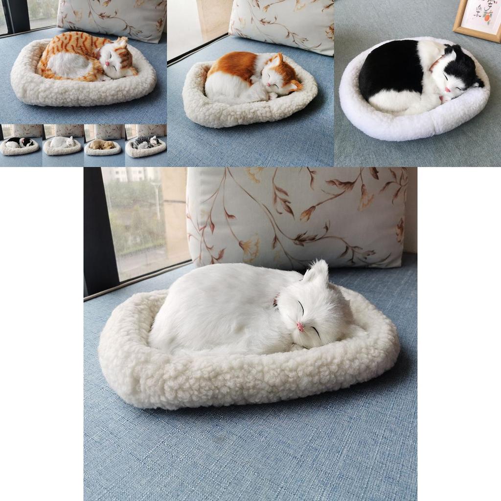 Animal Figurine With Artificial Fur Material Handmade Home Decor For Photography And Gift