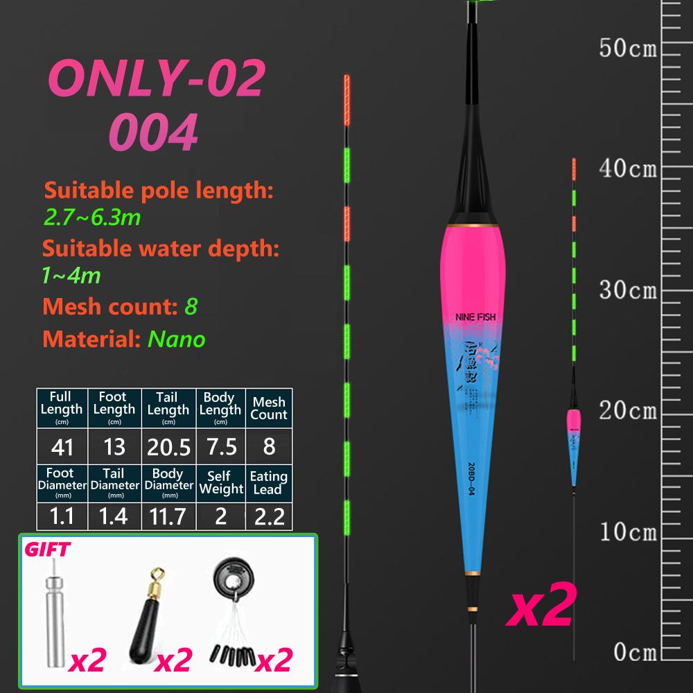 2/4 Stück intelligente nanoelektronische Fischschwimmer, hochempfindliches Wasser, schattenloses Nachtlichtschwimmer, LED-Farbwechsel, automatischer elektronischer Nachtschwimmer