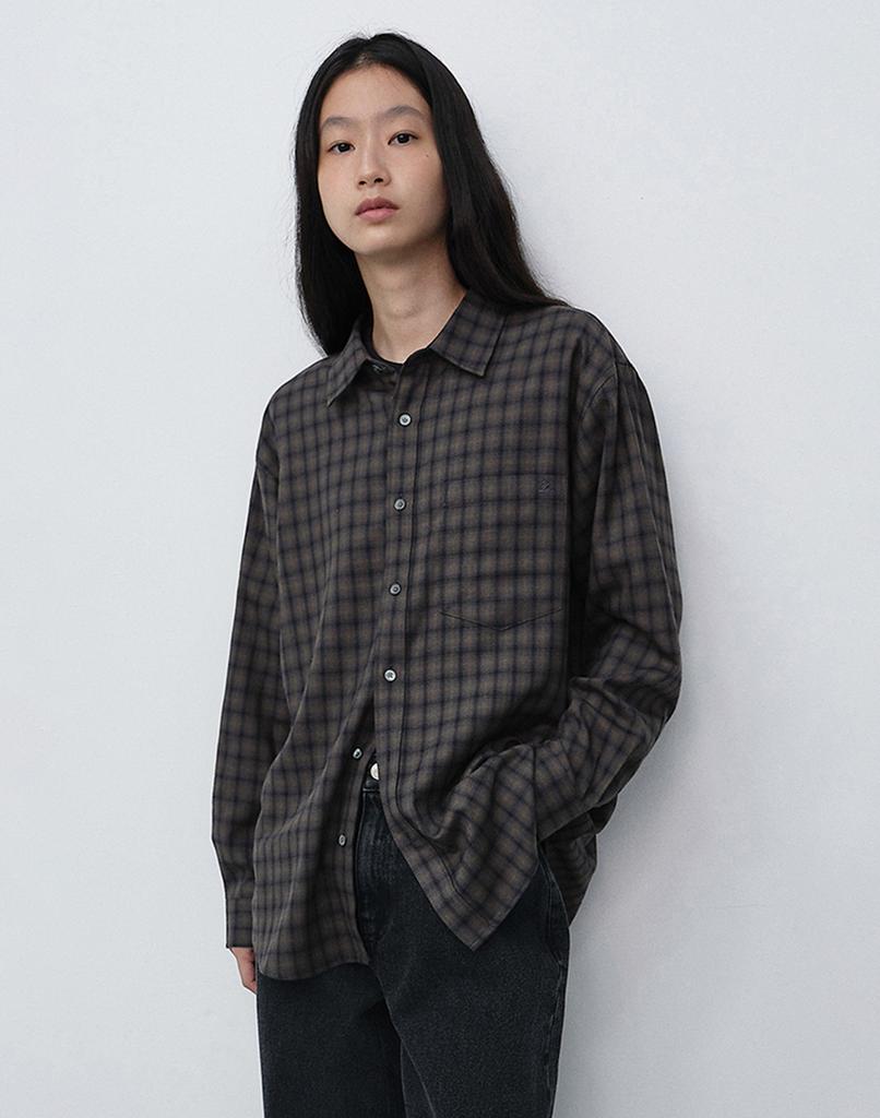 DUNST Unisex Checked Flannel Shirt_Udsh6C104_Khaki