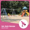 Kids Playground Toy Telescope Outdoor Swing Set Creative Pirate Playset for