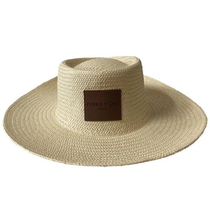 [Born To Be Loved] Raffia Boater Hat