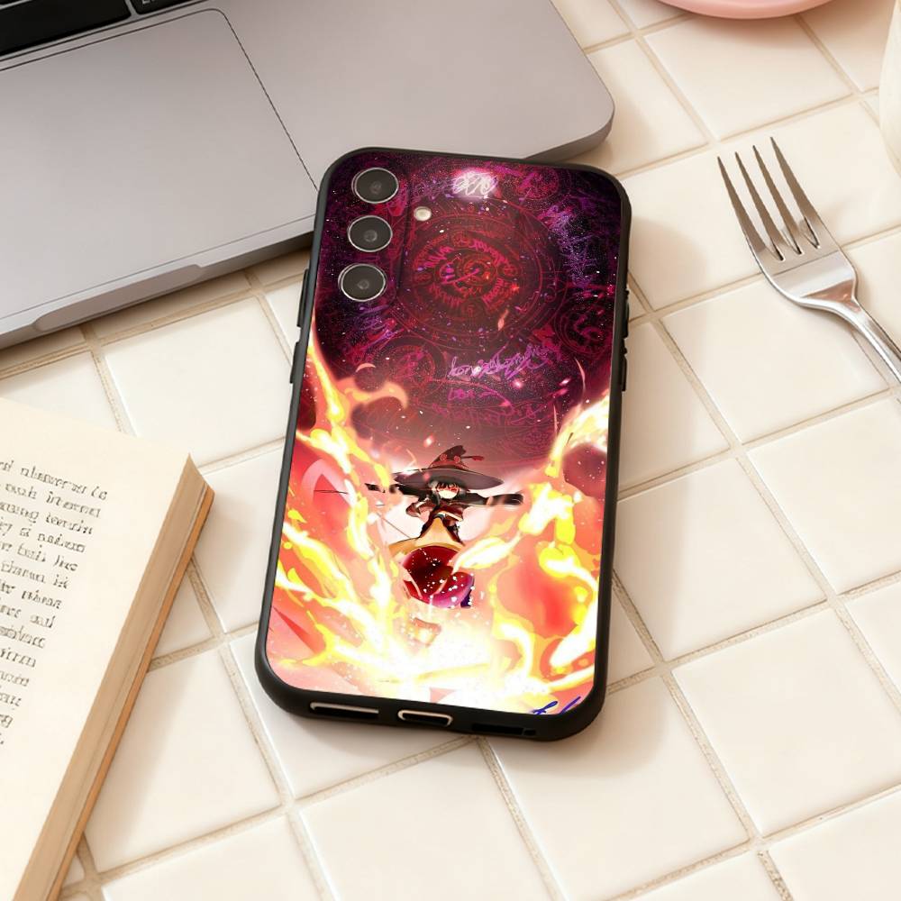 K-Kono Subarashii S-Sekai ni Shukufuku wo  phone Case For Samsung Galaxy A73,A72,A71,A70,A53,A52,A51,Others Soft Black Shell