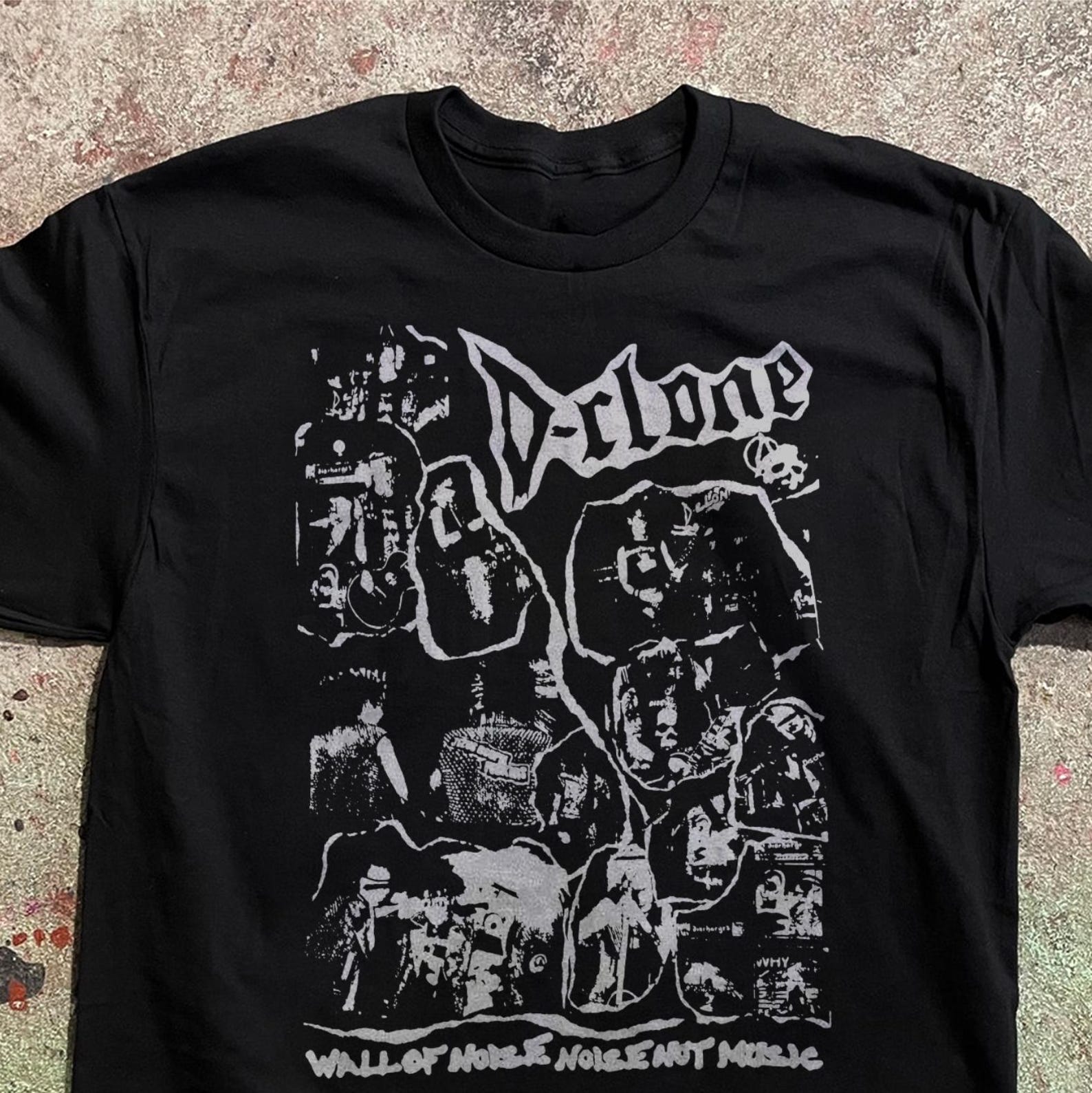 D-CLONE T-Shirt - Wall of Noise Japan Punk Crust Tee - Japanese Hardcore Noise Punk Shirt - Unisex S to 5XL XL