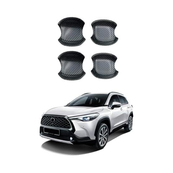 MEKOMEKO New Toyota Corolla Cross Exclusive Door Handle Protector Cover Door Knob Protector Sticker Bowl Cover Garnish Doorknob Nail Scratch