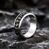 Viking Rune Ring Unisex Stainless Steel Retro Unisex Jewelry