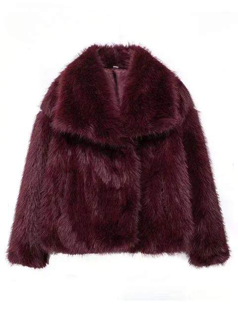 Metallfarbene Pailletten-Webjacke für Damen Locker Stehkragen Langarm Mantel Herbst Winter Schicke Damenoberbekleidung