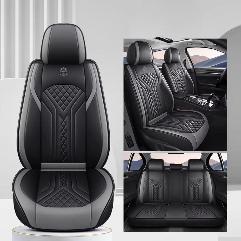 PU Perforated Leather 5-Seat Full Set Car Seat Covers – Simple & Stylish Universal Fit, Comfortable & Durable for All Seasons