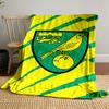 Green and Yellow Canary Logo print blanket soft and cozy perfect for the living room bed sofa or a nap,gift
