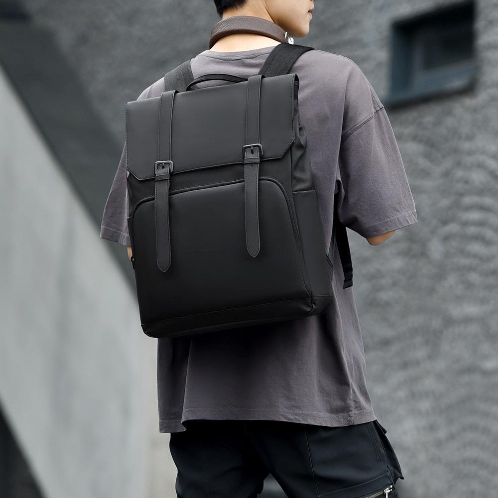 Men's Dual-Shoulder Casual Backpack: High-End Fashion, Spacious, for Business, Commute, Leisure, and Students