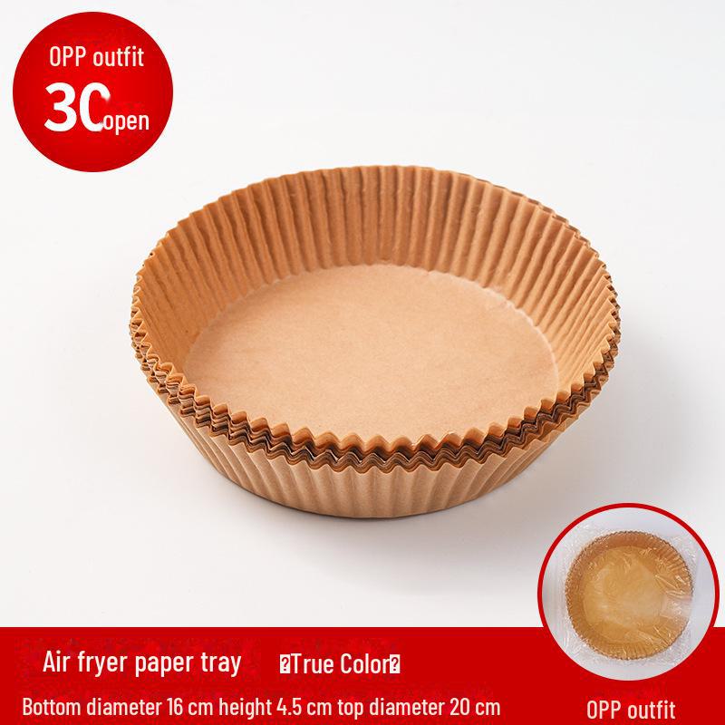 High-Temp Oil-Absorbing Air Fryer Paper Trays - Kitchen & Baking Use