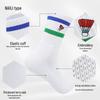 Unisex Breathable Cotton Badminton Socks - Thick, Sweat-Absorbing, Mid-Calf Summer Sports Socks