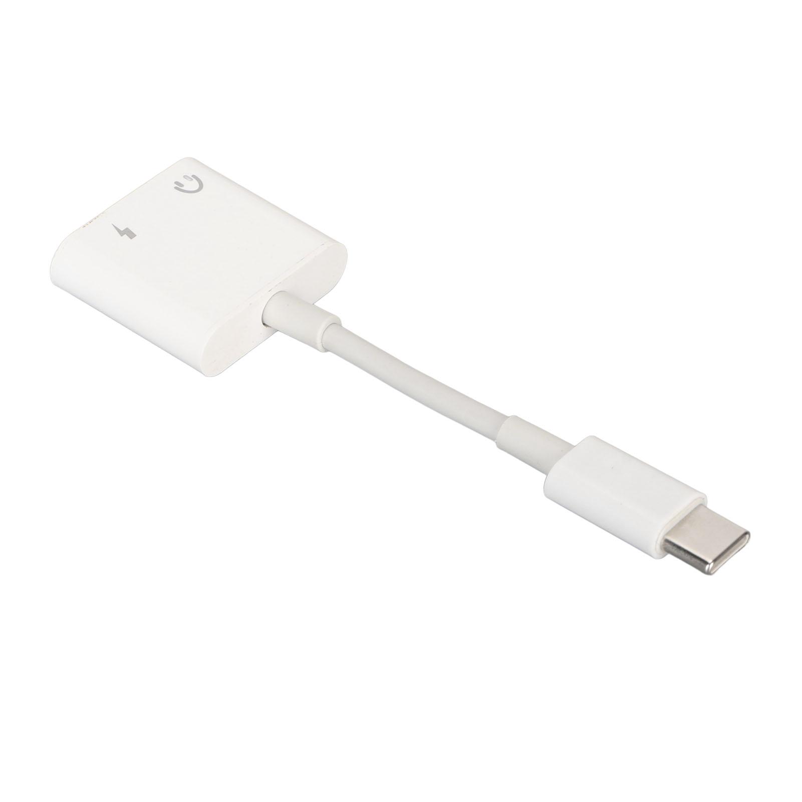 

USB Type C to 3.5mm Sound Adapter 60W Fast Charge HiFi 7.1 Channel Surround Sound USB C Sound Jack Earphone Aux