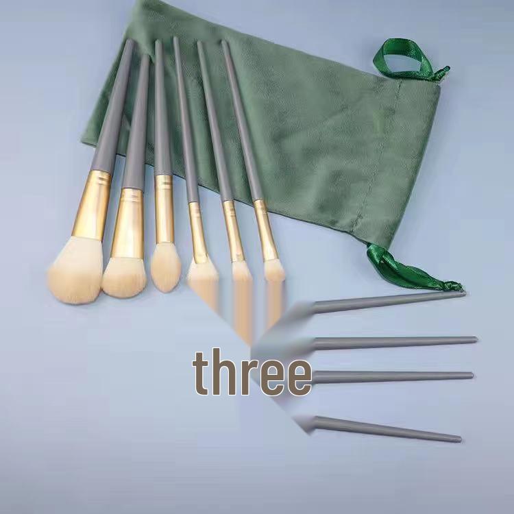 10-Piece Lanqiao Makeup Brush Set with Soft Bristles - High-Value Eyeshadow Brush Kit