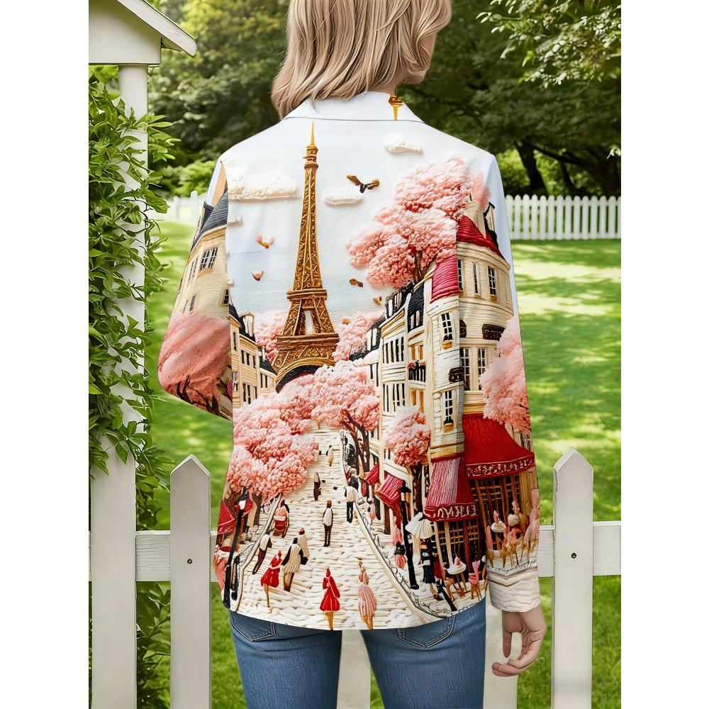 New Women's Casual Button Long Sleeve Shirt