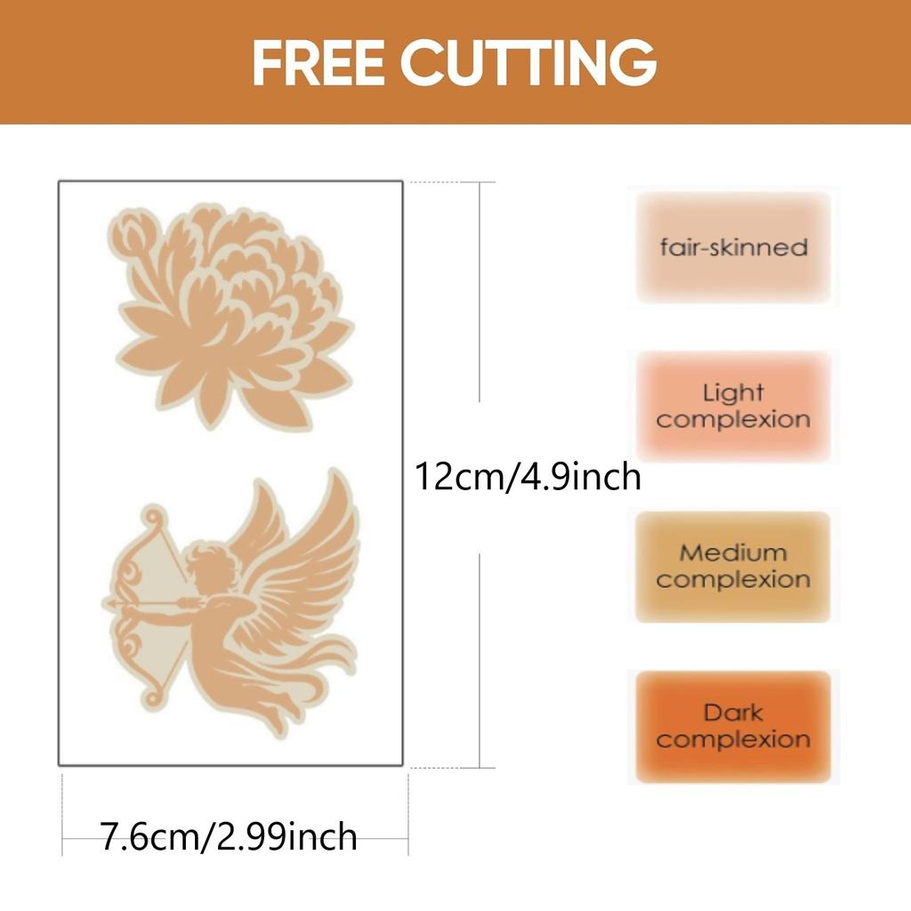 15 Sheets Tattoo Cover Up Patch, Tattoo Masking Tape, Ultra Thin Patch For Tattoo Scar And Birthmarks, Invisible Waterproof Skin