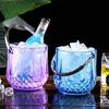 Acrylic Wine Chilling Bucket With Handle Beverage Chilling Tub Champagne Ice Bucket  Party