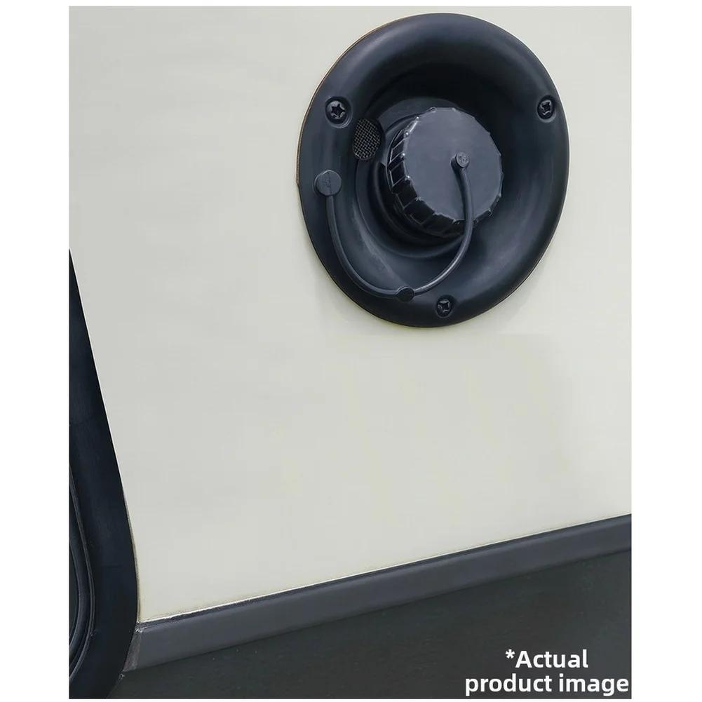 RV Gravity Water Inlet For Fresh Tank PP Material With Vent Hole Water Inlet For 30-35mm Hose Connector With Protective Cover