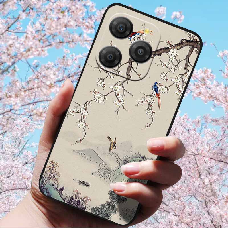 For Blackview Shark 9 5G Cases 3D Relief Flower Emboss Soft Silicone For Blackview Shark 9 5G 3D Cartoon Back Cover Cases Shark9