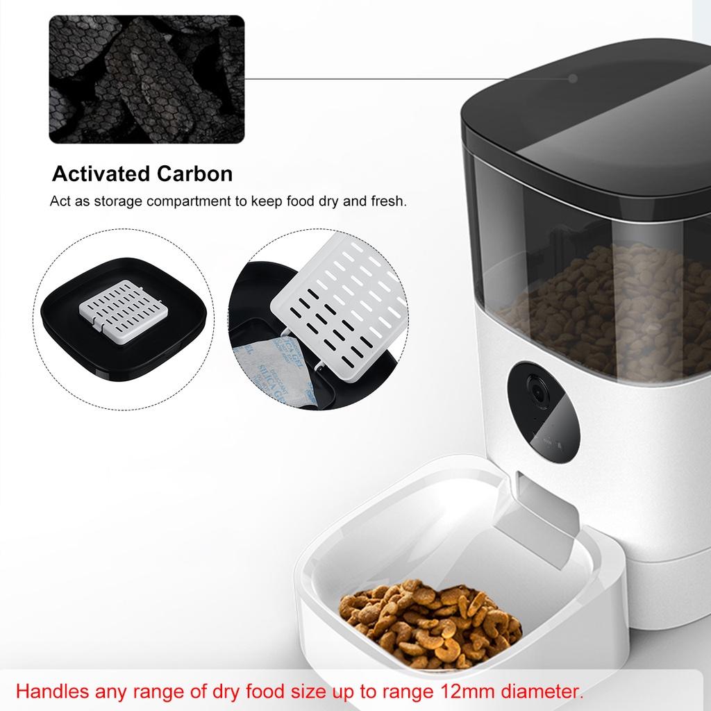 Αυτόματη τροφοδοσία κατοικίδιων 4L APP Έλεγχος χρονισμού τροφοδοσίας Φωνητική εγγραφή Διανομέας τροφών για κατοικίδια Βίντεο/Έκδοση WiFi/κουμπιού