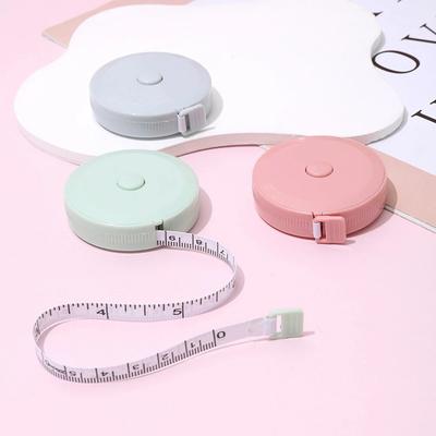 1 pièce 1,5 m Petit mètre ruban Portable Étudiant Cuir souple Trois mesures Vêtements Recyclage automatique