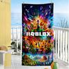 Roblox Strandtuch Hohe Saugfähigkeit & Schnelltrocknend Bequem Leicht Perfekt für Reisen Yoga Camping und Schwimmen